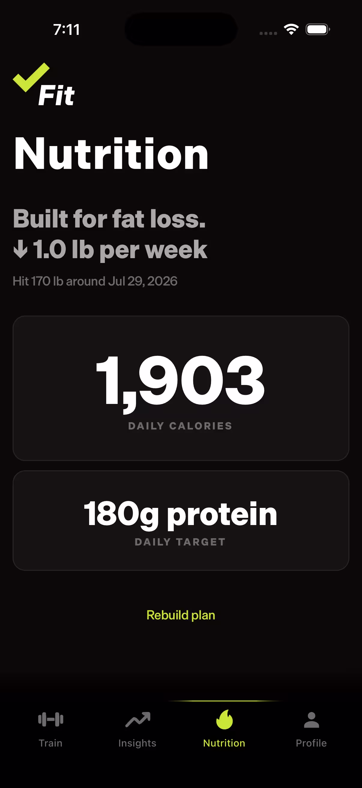 Nutrition screen
