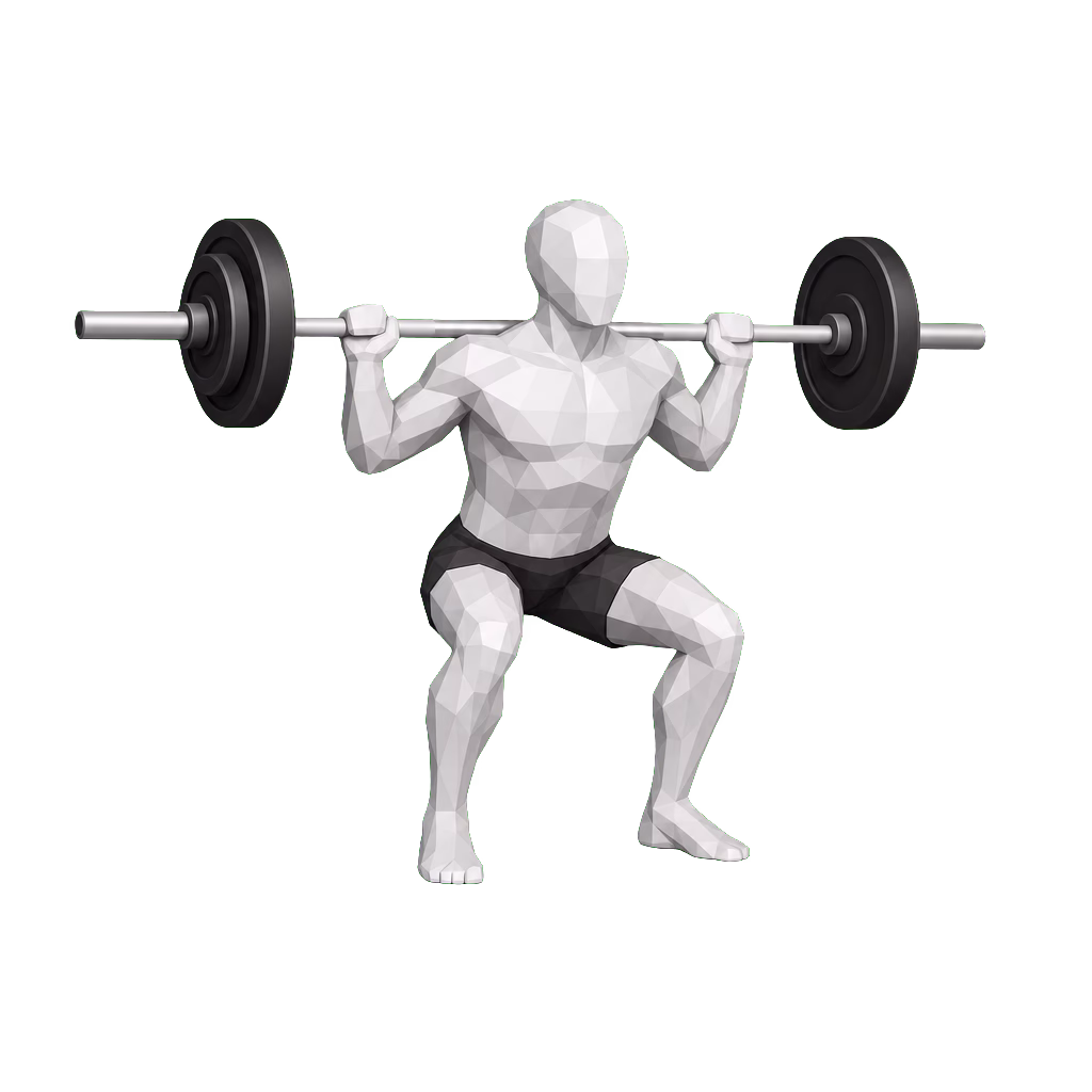 Barbell Back Squat demonstration