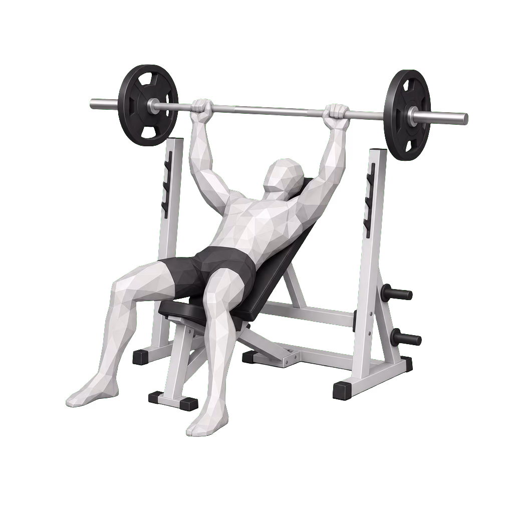 Barbell Incline Press demonstration