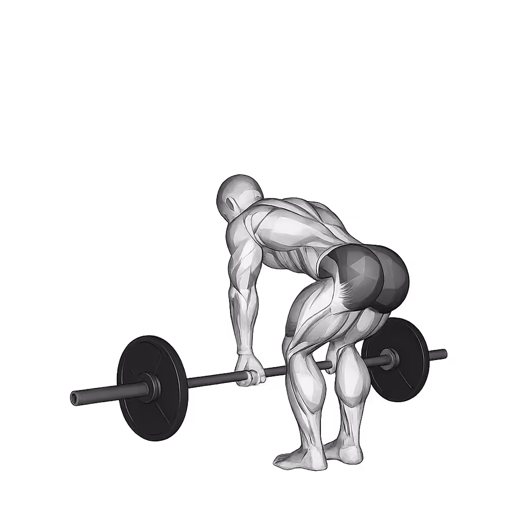 Barbell Romanian Deadlift demonstration