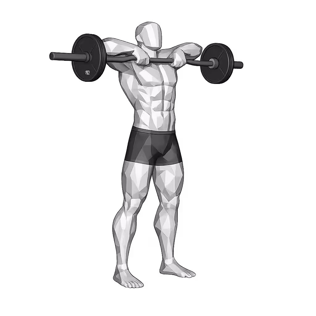 Barbell Upright Row demonstration