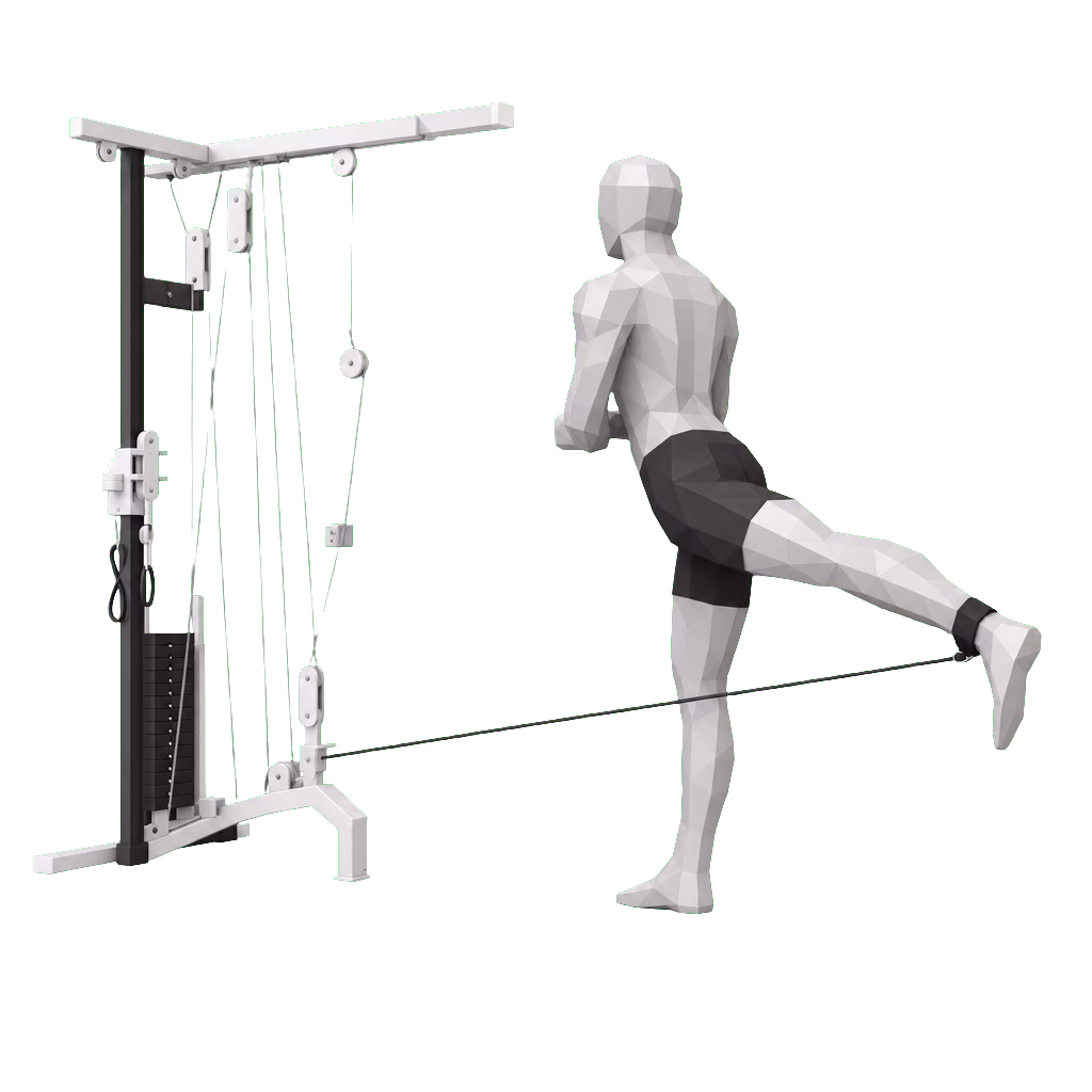 Cable Glute Kickback demonstration