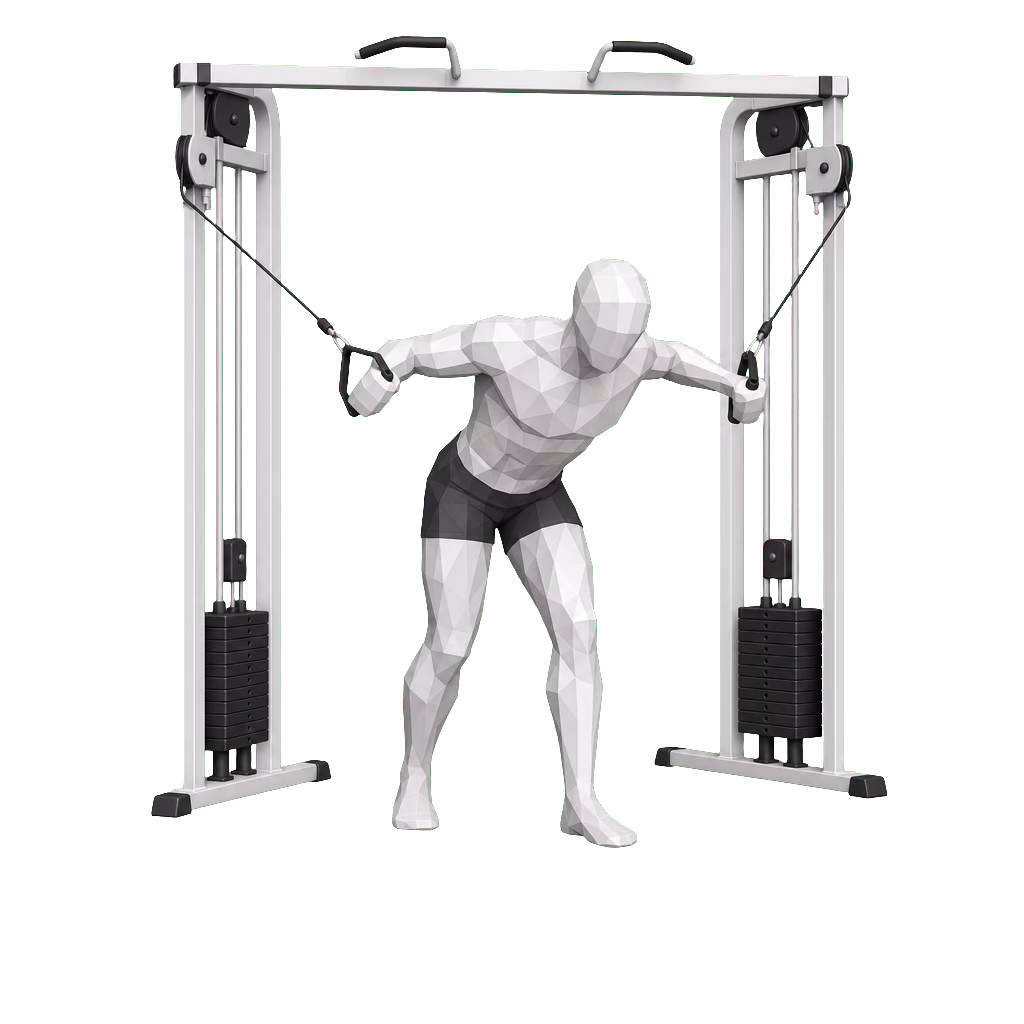 Cable Rear Delt Flye demonstration