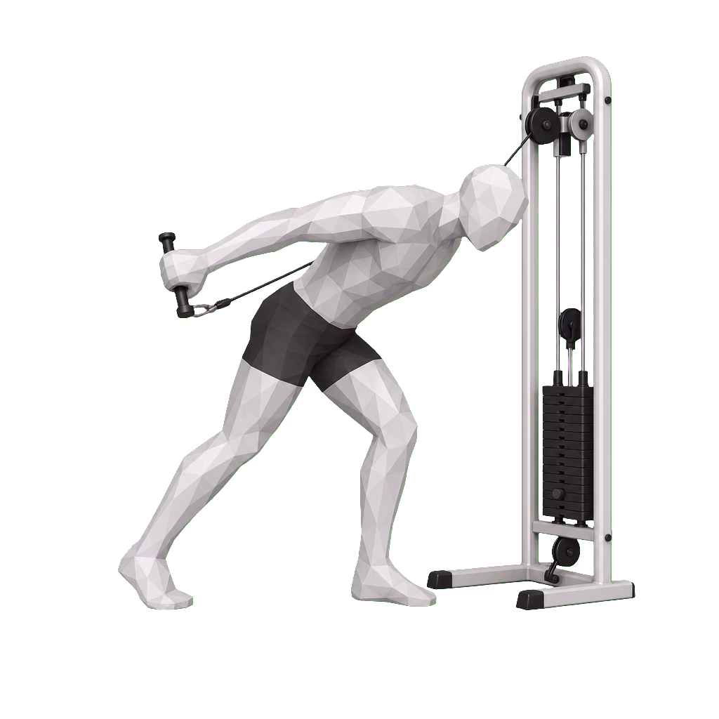 Cable Triceps Kickback demonstration