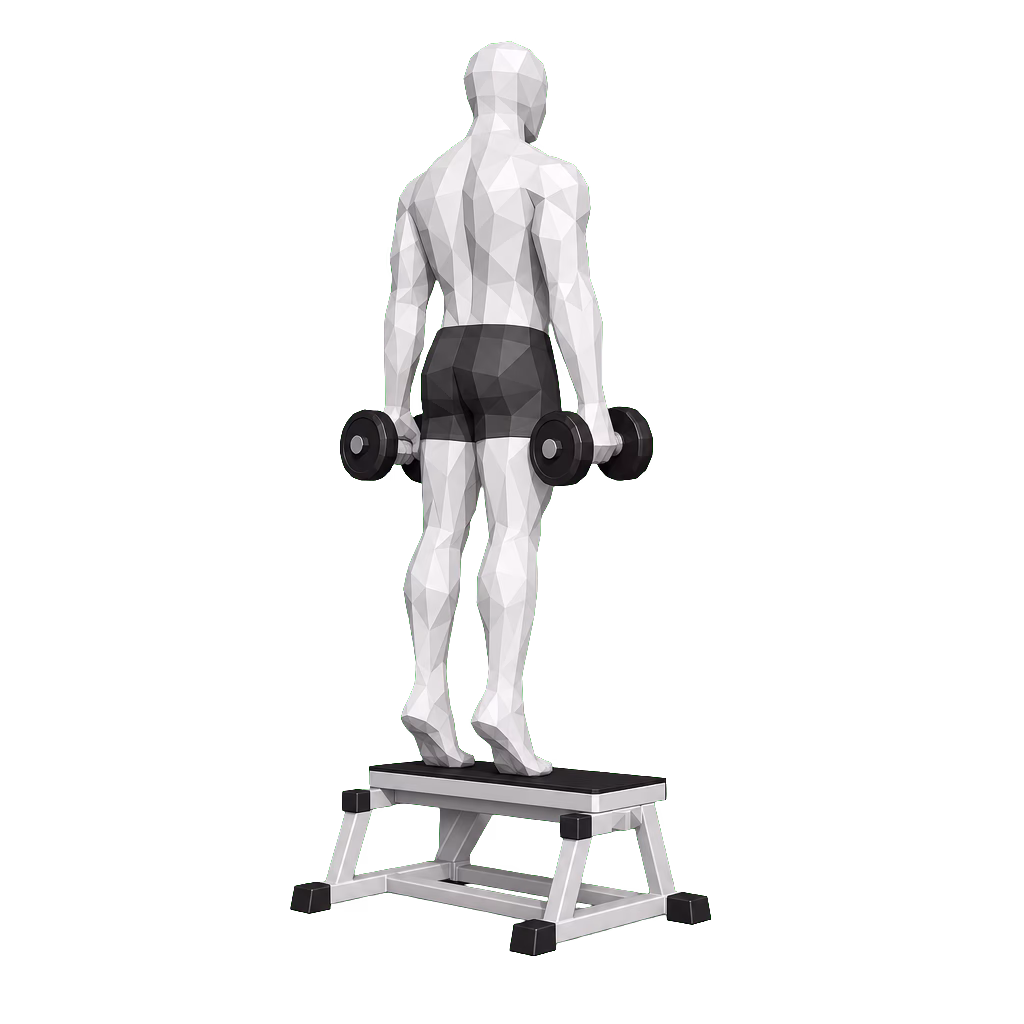 Dumbbell Calf Raise demonstration