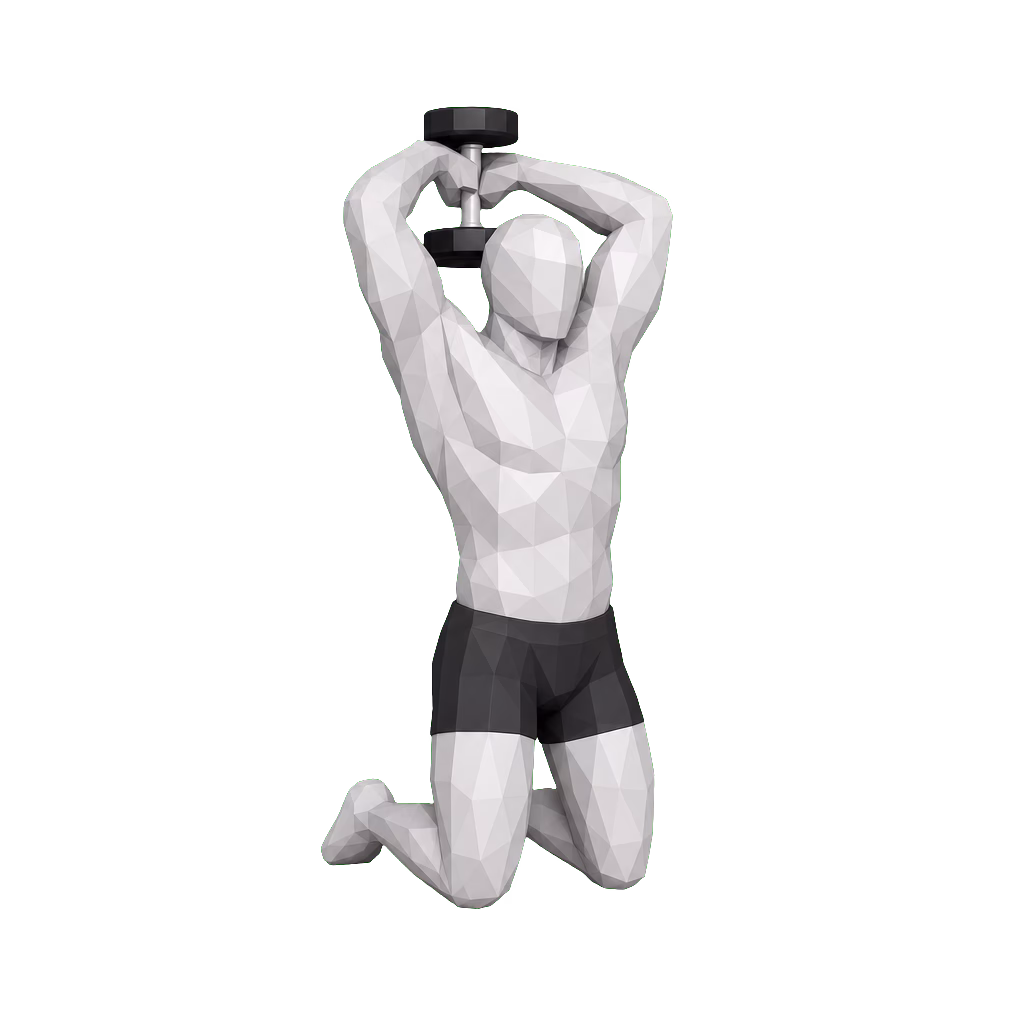 Dumbbell Overhead Extension demonstration