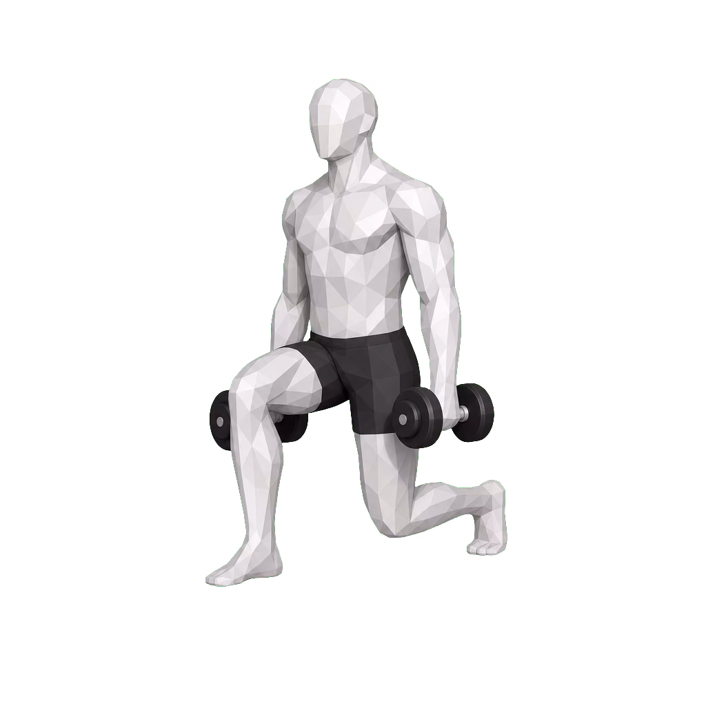 Dumbbell Reverse Lunge demonstration