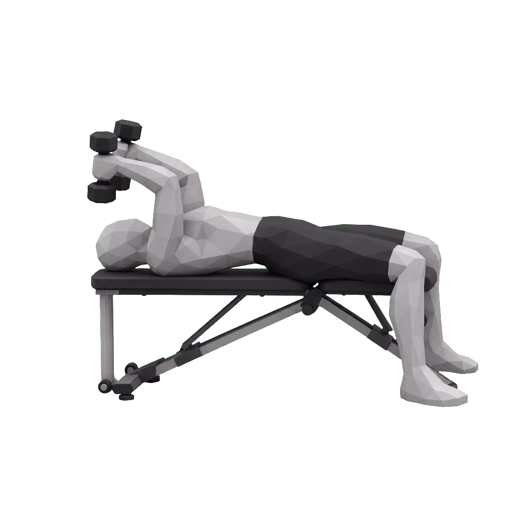 Dumbbell Skullcrusher demonstration