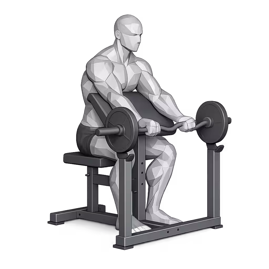 EZ-Bar Preacher Curl demonstration