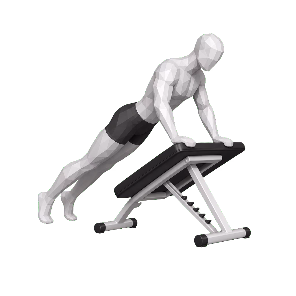 Incline Push-Up demonstration