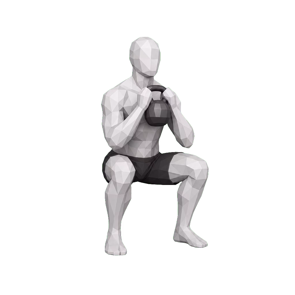 Kettlebell Goblet Squat demonstration