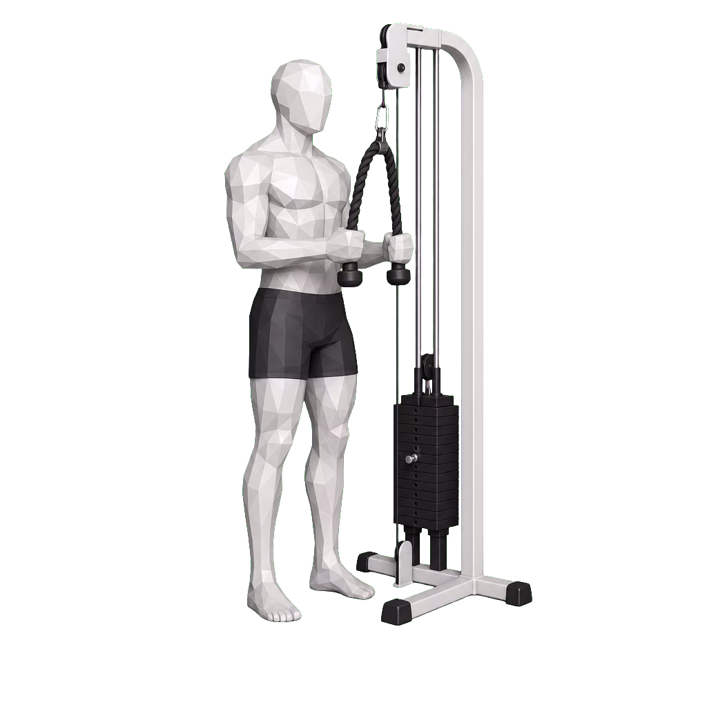 Rope Hammer Curl demonstration
