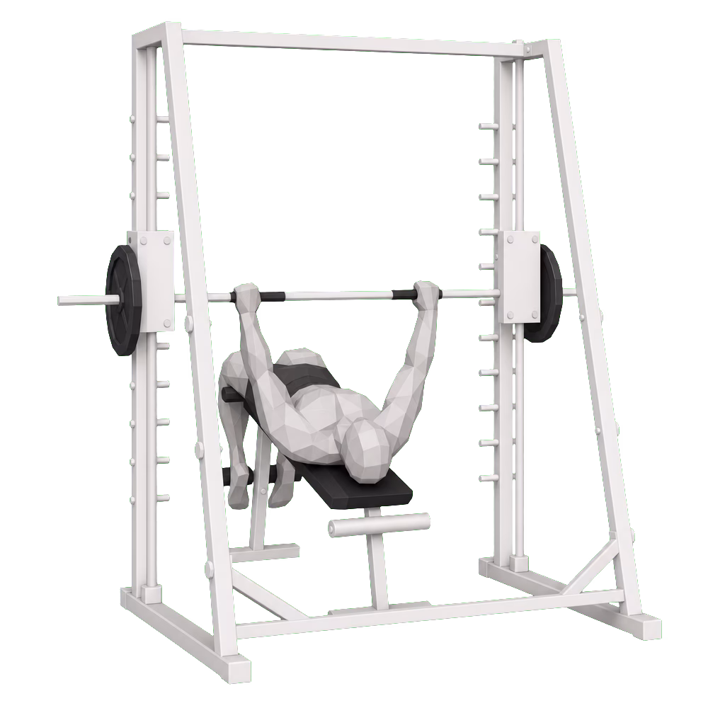 Smith Machine Decline Press demonstration