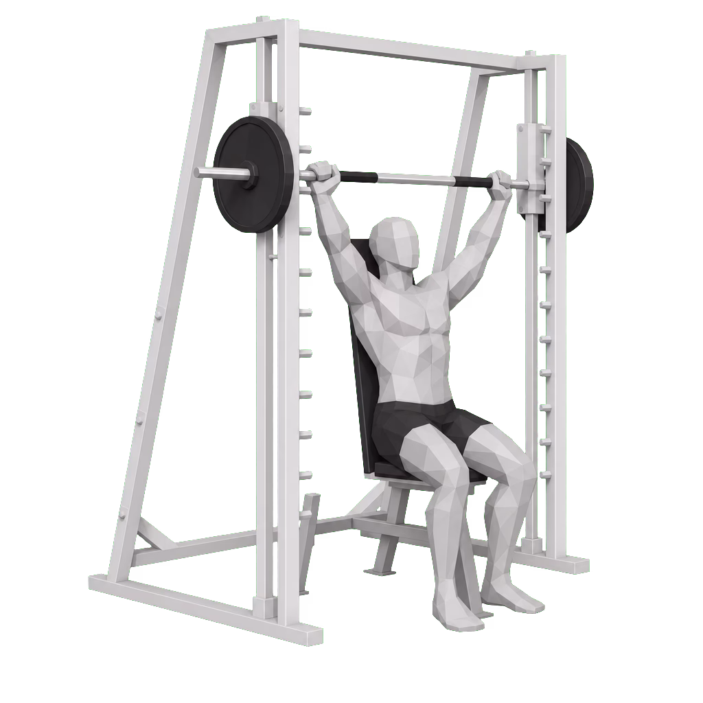 Smith Machine Shoulder Press demonstration